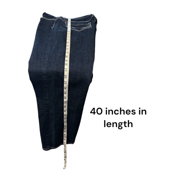 Levis Womens 529 Curvy Bootcut Jeans Size 8 Dark Wash Denim - Picture 8 of 9